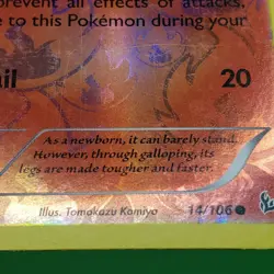 Pokemon TCG Card 2014 XY Flashfire - Ponyta 14/106 Reverse Holo - Image 3