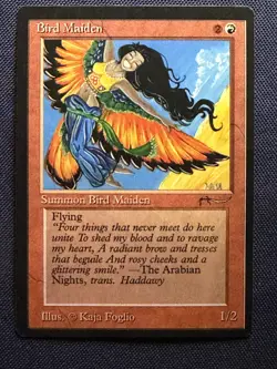 Bird Maiden Dark - 1993 Magic the Gathering MTG Arabian Nights - Free Shipping! - Image 1