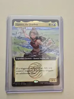 2025 SDCC Katara, the Fearless Avatar MTG Magic The Gathering Promo Card IN HAND - Image 1