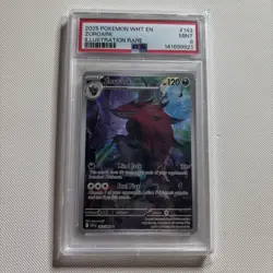 Pokemon TCG Zoroark #143/086 White Flare Illustration Rare PSA 9 - Image 1