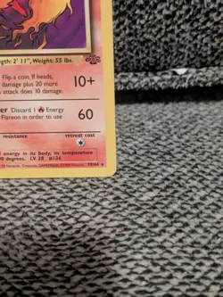 Flareon 19/64 Jungle Regular LP Authentic Pokemon Trading Card Game Vintage - Image 4
