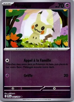 Carte Pokemon Mimiqui 042/094 - Reverse 2025 - Image 1