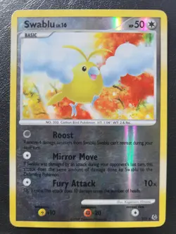 Pokemon Swablu SH5 Platinum Reverse Holo Shiny - Image 1
