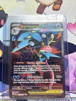 Mega Greninja ex 100/086 Ultra Rare ME04: Chaos Rising Pokemon Near Mint - Image 1