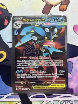 Mega Greninja ex 100/086 Ultra Rare ME04: Chaos Rising Pokemon Near Mint - Image 3