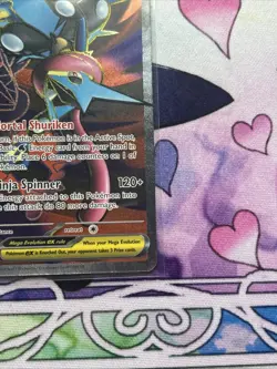 Mega Greninja ex 100/086 Ultra Rare ME04: Chaos Rising Pokemon Near Mint - Image 5