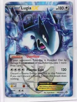 Pokemon Lugia EX Ultra Rare Holo Legendary Treasures Team Plasma 102/113 180 HP - Image 1