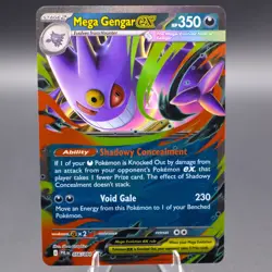Mega Gengar ex 056/094 Double Rare ME02: Phantasmal Flames Pokemon TCG NM - Image 1