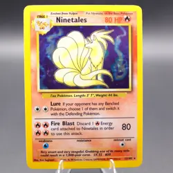 Ninetales 012/102 Holo Rare Base Set Pokemon TCG LP - Image 1
