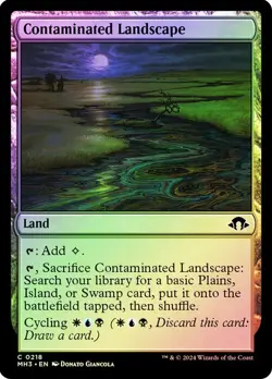 Contaminated Landscape Modern Horizons 3 Foil NM Near Mint MTG Magic - Image 1
