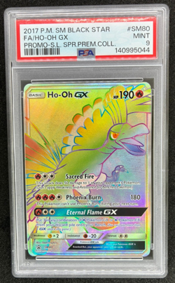 2017 Pokemon Shining Legends Super Premium Collection Ho-Oh GX SM80 PSA 9 - Image 1