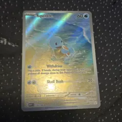 Pokemon TCG SV 151 Squirtle Reverse Holo 170/165 English 2023 Miki Tanaka - Image 1