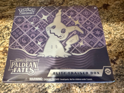 Pokemon TCG Scarlet & Violet Paldean Fates ETB Sealed w/ Mag top Acrylic Box - Image 2