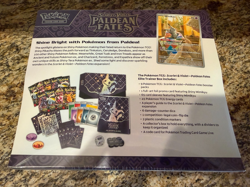 Pokemon TCG Scarlet & Violet Paldean Fates ETB Sealed w/ Mag top Acrylic Box - Image 3