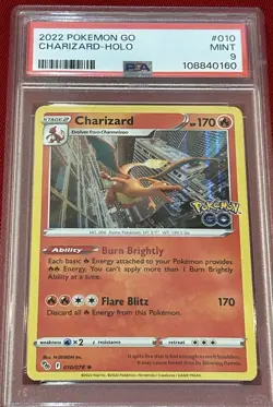2022 Pokemon Go Charizard 010/078 HOLO - PSA 9 - Image 1