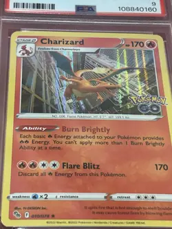 2022 Pokemon Go Charizard 010/078 HOLO - PSA 9 - Image 4