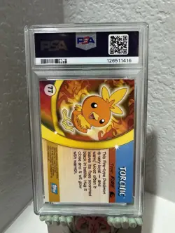 2004 Pokemon Advanced Challenge Torchic #77 PSA 9 Mint - Image 2