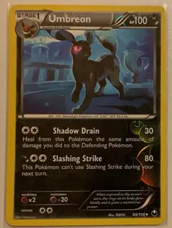 Umbreon 60/108 - Dark Explorers - Reverse Holo - Light Play - Image 1