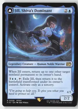 MTG - Jill, Shiva's Dominant R FINAL FANTASY 58 LP-NM - Image 1
