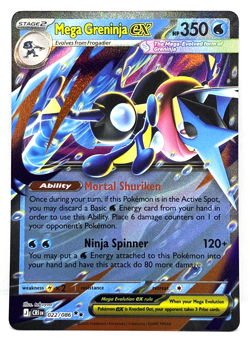 Mega Greninja ex 022/086 Pokemon TCG Chaos Rising Double Rare Holo Pokemon Card - Image 1