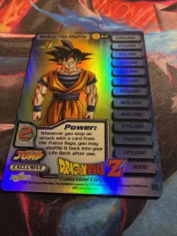 SCORE Goku, the Mighty Shonen Jump Exclusive Foil Power Card Dragon Ball Z TCG - Image 2