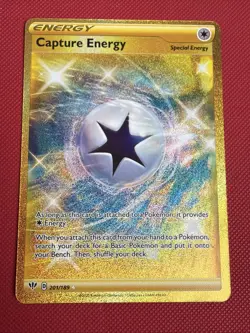 Pokemon Card - Capture Energy 201/189 - Darkness Ablaze Gold Rare - Image 1