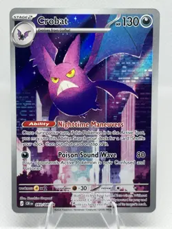 Pokemon Crobat IR Illustration Rare 093/086 Chaos Rising English NM Pack Fresh - Image 1