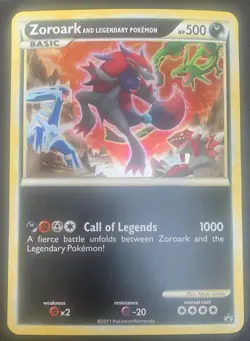 Zoroark and Legendary Pokemon Ex JUMBO Promo 2011 BW Rayquaza Groudon Kyogre - Image 1