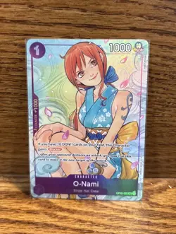 One Piece TCG O-Nami Illustration Box Vol.1 OP05-062 English Foil Card - Image 1