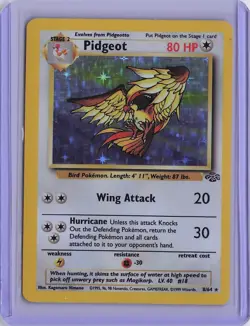 Pidgeot 8/64 Holo Rare Jungle Pokemon Unlimited Holo Near Mint - Image 1
