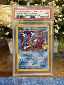 2021 Pokemon Dark Gyarados - Celebrations: Classic Collection (CCC) PSA 9 - Image 1