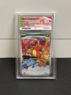 Ace Perfect 10 Charmander 038 First Partner Illustration Promo Gem Mint Pokemon - Image 1