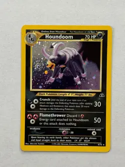 Houndoom 4/75 Holo Rare Neo Discovery Pokemon Near Mint - Image 1
