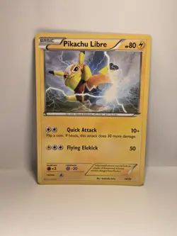 Pikachu Libre 14/30 XY Trainer Kit Suicune Regular Common 80 HP Pokemon TCG - Image 1