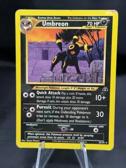 Pokemon Umbreon 32/75 Neo Discovery Rare 70 HP Stage 1 English 2001 Unlimited - Image 1