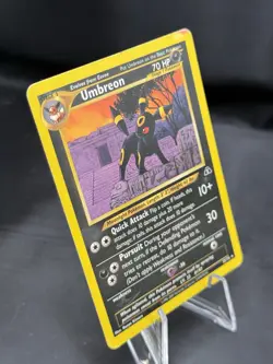 Pokemon Umbreon 32/75 Neo Discovery Rare 70 HP Stage 1 English 2001 Unlimited - Image 3