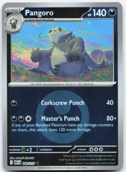 Pangoro (Energy Symbol Pattern) 140/217 Ascended Heroes Pokemon Reverse Holo NM - Image 1