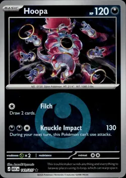Hoopa (Energy Symbol Pattern) 141/217 Rare Ascended Heroes Pokemon Near Mint - Image 1