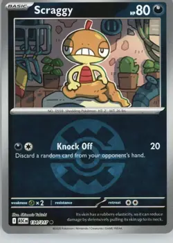 Scraggy (Quick Ball) 134/217 Common Ascended Heroes Pokemon Reverse Holo NM - Image 1