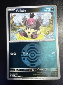 Vullaby (Dusk Ball) 138/217 Common Ascended Heroes Pokemon Reverse Holo NM - Image 1