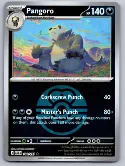 PANGORO (LOVE BALL) 140/217 REVERSE HOLO UC POKEMON ASCENDED HEROES NM/M - Image 1