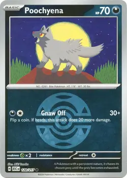 Poochyena (Dusk Ball) 128/217 Reverse Holo Common Pokemon ME: Ascended Heroes NM - Image 1