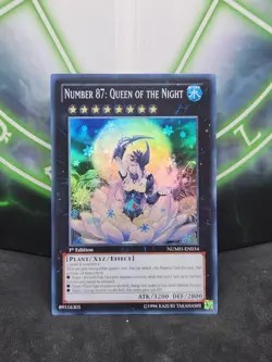 Yugioh Number 87: Queen Of The Night NUMH-EN034 Super Rare LP - Image 1