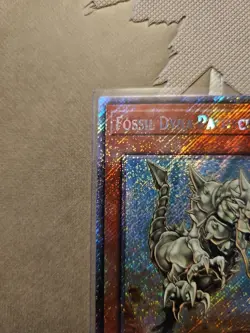 Yugioh Fossil Dyna Pachycephalo RA03-EN195 Platinum Secret Rare 1st Ed NM - Image 2