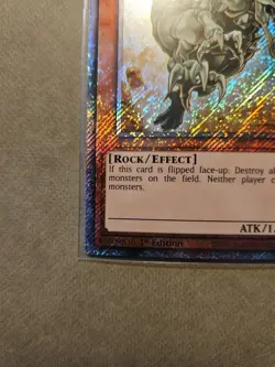 Yugioh Fossil Dyna Pachycephalo RA03-EN195 Platinum Secret Rare 1st Ed NM - Image 3