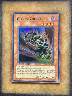 Yugioh Goblin Zombie CRMS-ENSE2 Super Rare Limited Edition NM - Image 1