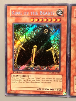 yugioh 3X King of the Beasts RGBT-EN086 1st Edition Secret Near mint Play Set - Image 4