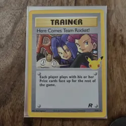 Here Comes Team Rocket! 15/82 - Holo Rare - Celebrations Pokemon Card MINT - Image 1