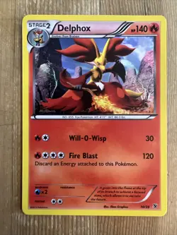 Delphox - Kalos Starter Set 10/39 Holo Pokemon Card TCG - VLP - Image 1