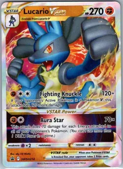 Lucario VSTAR SWSH214 Promo SWSH: Sword & Shield Promo Cards NM - Image 1